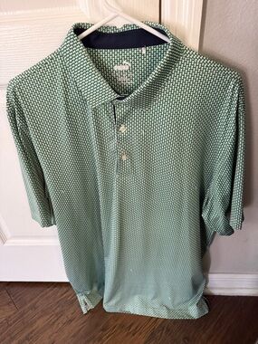 Puma Men’s Mint Green Printed Polo